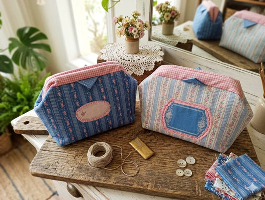 Kit Costura com Magia e Amor - Bolsa com Etiqueta Tilda