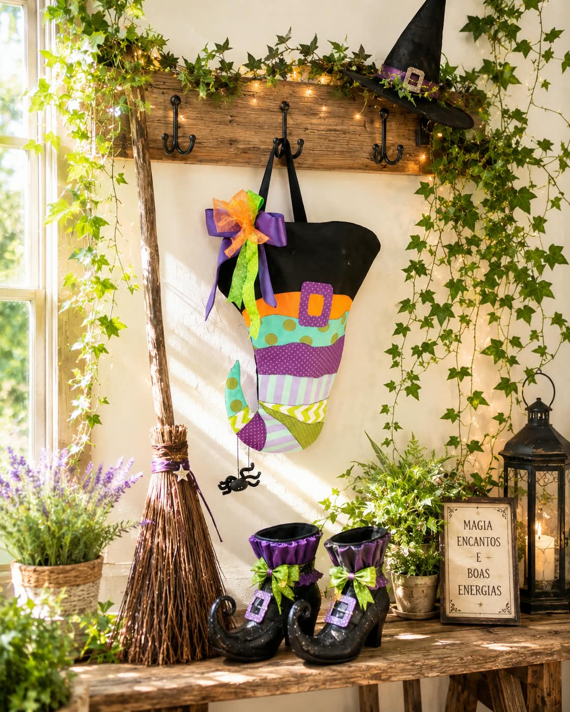 Kit Costura com Magia e Amor - Chapéu de Halloween