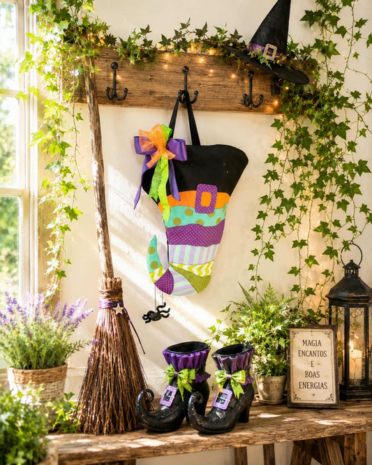 Kit Costura com Magia e Amor - Chapéu de Halloween
