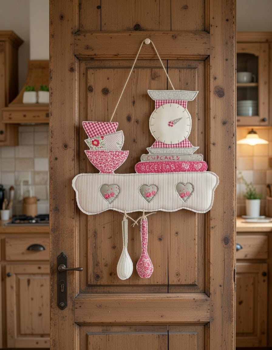 Kit Costura com Magia e Amor - Placa Cozinha 1