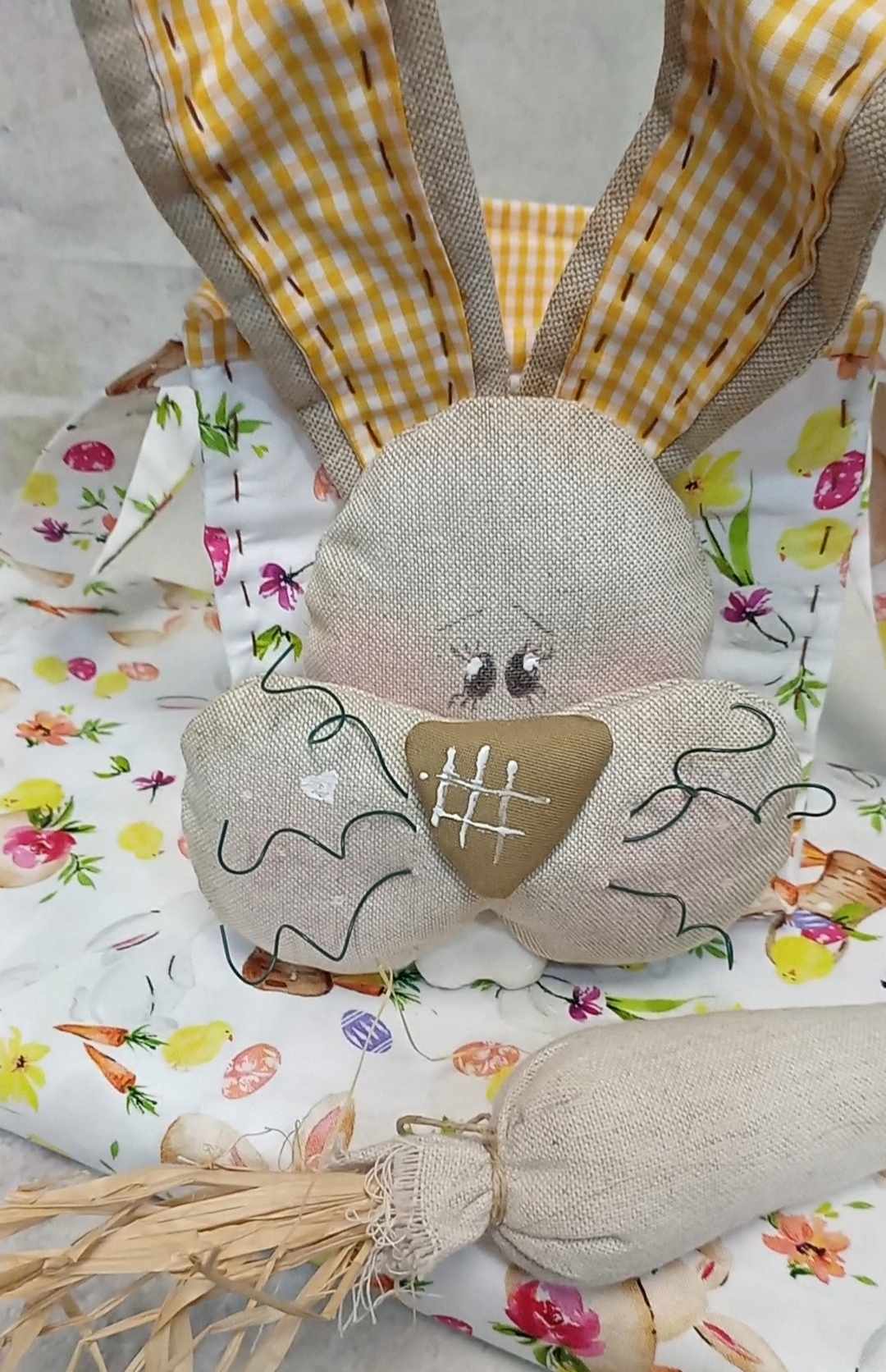 Sewing Kit with Magic and Love-Rabbit Basket