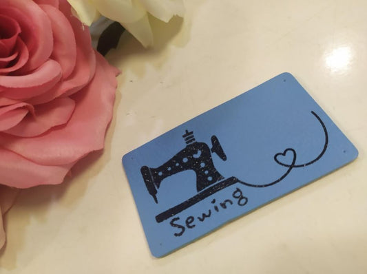 Placa em pele Sewing com máquina de costura